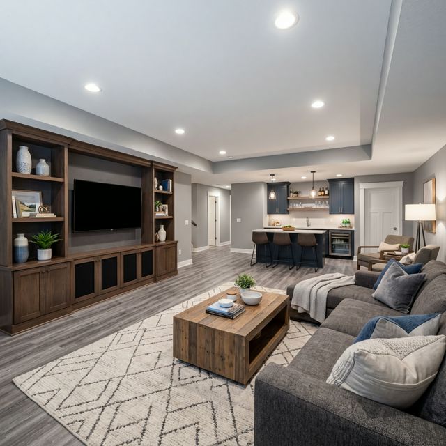 Modern basement design